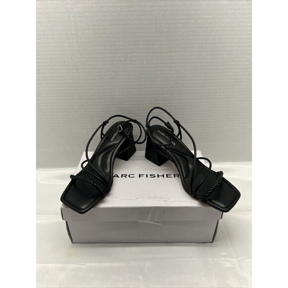 Marc Fisher Malyn Sandal Womens Black Size 8.5M New in Box - Picture 7 of 11